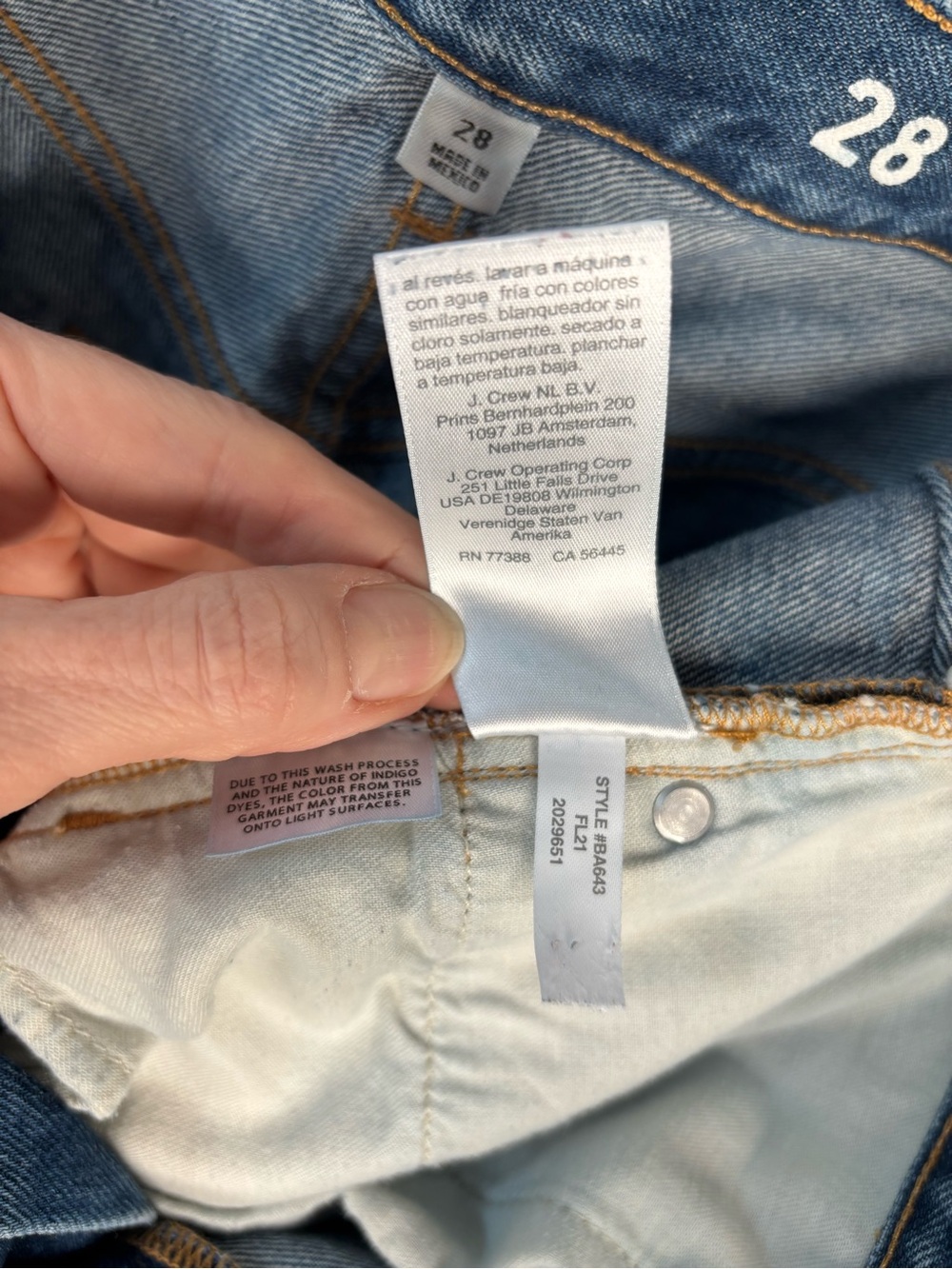 J. Crew Blue 80’s style slouchy boyfriend jean size 8 waist 28 - Picture 7 of 9